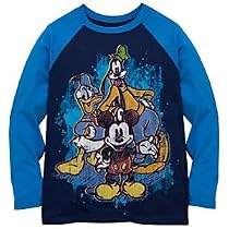 Disney Organic Raglan Sleeve Mickey Mouse and Friends Tee for Boys