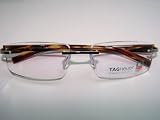 Tag Heuer - TAG Heuer TH8104 Col.002 Yellow Tortoise Rimless Frame 56mm Eyeglasses