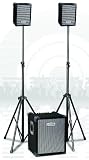 Scott DJX 280 SK PA Lautsprechersystem (25,4 cm (10 Zoll) aktiver Subwoofer, 2x Satellitten-Lautsprecher, 280 Watt) schwarz