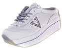 VOLATILE Incarceration Womens Platform Leather Wedge Mule Slides Sneakers Shoes White/Silver