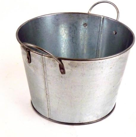 Galvanized Bucket 5" Tall X 7" Wide Double Handle Style 2 Liters