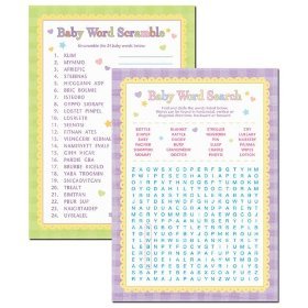 Baby Shower Word Games, 24 Ct,