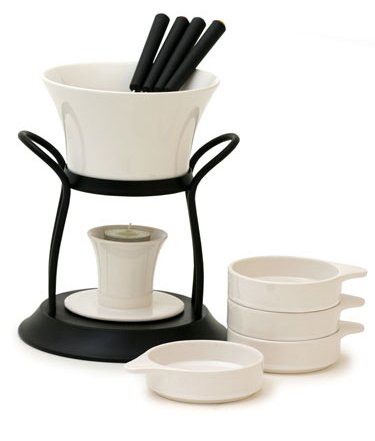 Swissmar White 12-Piece Fest Chocolate Fondue Set