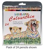 Lakeland Colourthin Colouring Pencils Hexagonal Barrel Hard-wearing Assorted Ref 0700077 [Pack 12]