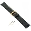Louisiana Alligator Watch Band Black 20mm Gen