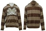 G Unit - BOYS G-UNIT Velour Striped Lion Zip-Up