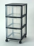 3 Drawer Mini Chest (Black) (26.18H x 12.125W x 14.375D)