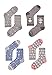 Dosoni Girl Novelty Cartoon Animal Lovely Cute socks 4 packs-Gift Idea (Panda/Blue, free size)