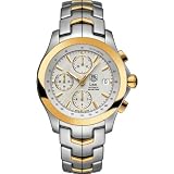 Tag Heuer Link 18kt Yellow Gold Steel Chronograph Mens Watch CJF2150.BB0590 by TAG Heuer