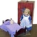 Wooden Antique Reproduction Doll Trunk, Wardrobe with Vanity and Bed - For American Girl Dolls,Gotz & Bitty Babies