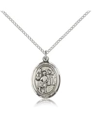 St. Vitus Medal, Sterling Silver, Medium, Dime Size