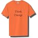 Think Orange Bright Orange Neon Short Sleeve T-Shirt