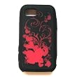 Samsung Eternity A867 A-867 AT&T Laser Skin Case Rubber Silicone Protector Image Cover "Red Hearts" Design