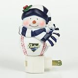 Pack of 2 MLB San Diego Padres Snowman Christmas Night Lights 5"