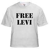 Free Levi Hockey White T-Shirt by CafePress
