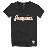 NHL Women's Pittsburgh Penguins Scoop Neck Fieldhouse T-Shirt (Black, X-Large)