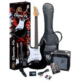 Left Handed Guitar Package SX RST BK Left w/GA1065