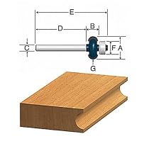 BOSCH 84616M 3/4-Inch Diameter 1/4-Inch Cut Carbide Tipped Edge Fluting Router Bit 1/4-Inch Shank