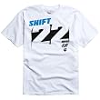Shift Racing Reed Knockout Men's Short-Sleeve Fashion T-Shirt/Tee w/ Free B&F Heart Sticker Bundle - White