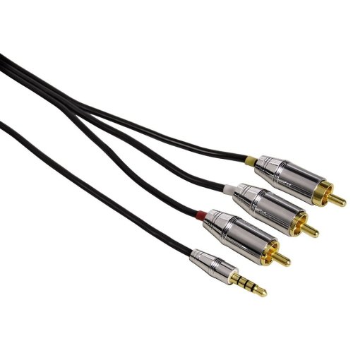 Hama Proclass Connection Cable, 3.5Mm Plug-3 X Phono, 2M