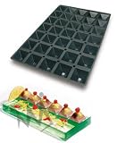 Flexible Silicone Bakeware Pyramids 2.56 x 2.56 x 1.37H, 35/mold