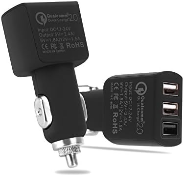 Car Charger, InRich USB Phone Charger Quick Charge 2.0 (34W / 3 Ports / Qualcomm Certified ) for Samsung Galaxy S7 / S7 Edge / S6 Edge, HTC One, Sony Xperia Z3 Z2 Tablet, Motorola Droid, Nexus 6