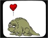Mouse Pad with heart, reptile, animal, lizard