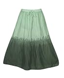 Plus Size Green Ombre Skirt