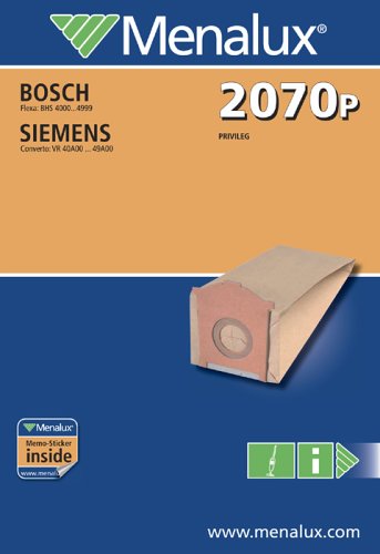 Menalux 2070 P / 10 Staubbeutel / Siemens / Bosch / Privileg Preisvergleich