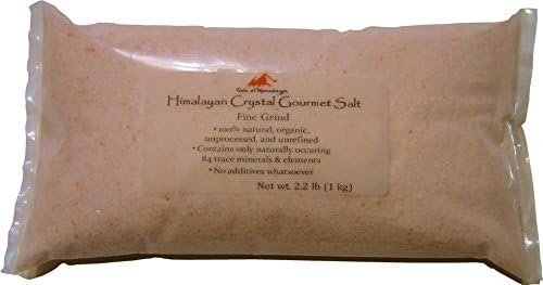 Himalayan Crystal Gourmet or Bath Pink Fine Grind Salt 2.2 Lb Bag