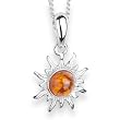 In Collections 241A200010890 - Collar de mujer de plata de ley con �mbar, 42 cm
