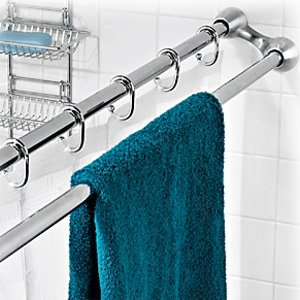 Click here for Bathroom Shower Curtain Rod Duo for Curtain & Towe... prices