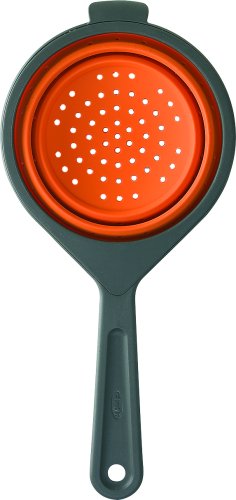 Chef'n SleekStor Scoop Colander, Apricot/Anthracite