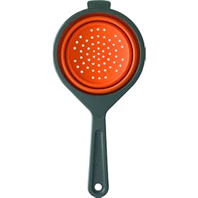 Chef'n SleekStor Scoop Colander, Apricot Anthracite by Chef'n