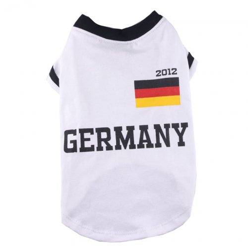 Hunde-Nationaltrikot Deutschland 2012 EM001C-XXS von Doggydolly