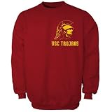 NCAA USC Trojans Cardinal Keen Fleece Crew Sweatshirt