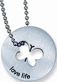 Love life, Token Pendants, 18" bead chain
