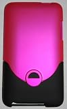KingCase Ipod Touch 2G 3G - 2nd & 3rd Gen. Rubberized Slim Slider Case (Hot Pink & Black) 8GB, 16GB, 32GB, 64GB