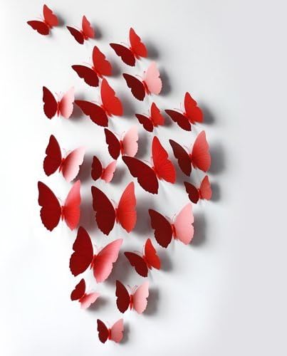 3D Butterfly Wall Stick Wall Decals Building Wall Decal Sticker Home decor