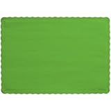 Creative Converting 50 Count Touch of Color Paper Placemats, Fresh Lime