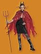Red Classic Devil Cape Satan Lucifer Red Cape