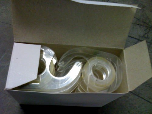 Bundle 12 Rolls Transparent Tape 1/2 X 500