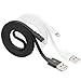 [Apple MFi Certified ] Yellowknife 2 Pack 3.3ft 1m Unique Flat Lightning to USB Cable Sync Charger for iPhone 6 /6s /6 plus /6s plus /SE /5 /5s/5c , iPad /Mini /Air /pro, iPod Nano (Black and White)