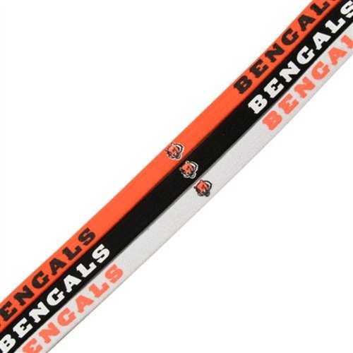 Cincinnati Bengals NFL 3-Pack Elastic Headbands