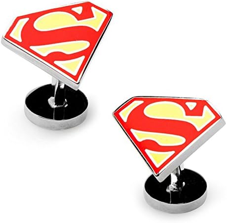 Enamel Superman Shield Cufflinks