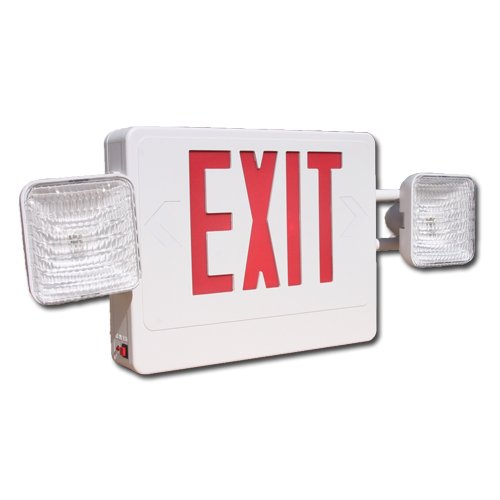 Best Lighting CXTEU2RW red LED combination exit sign and emergency