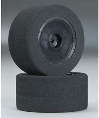 Foam Dirt Oval Rear Mounted Tires, Orange by Johns Bsr Racing