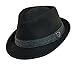 Dorfman Pacific Men's Wool Herringbone Band Classic Fedora Hat