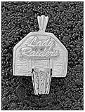 Logo Art Texas Tech Lady Red Raiders Sterling Silver Backboard Pendant