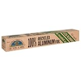 If You Care 100% Recycled Aluminum Foil Roll, 50 Square Feet (Pack of 5)